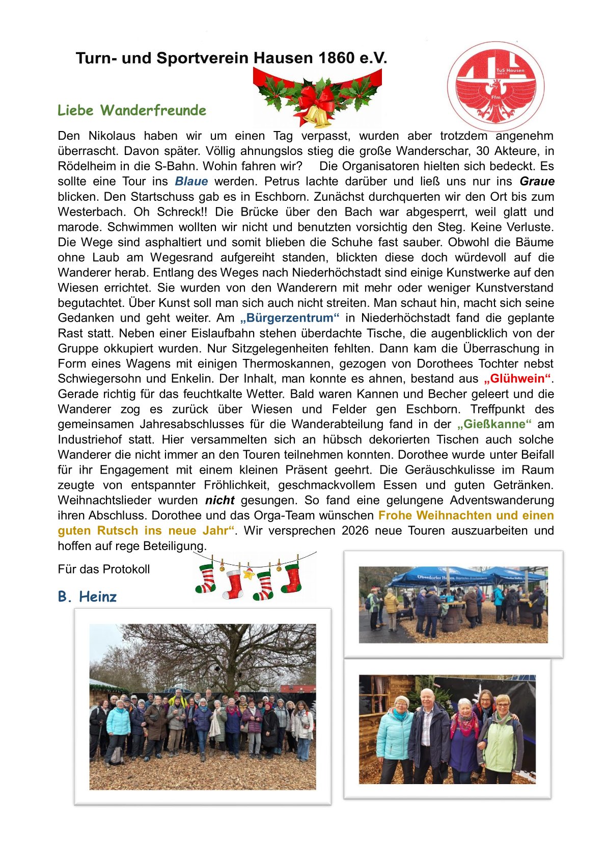 Bild und Abschlussbericht Adventwanderung 7.12.2025 1